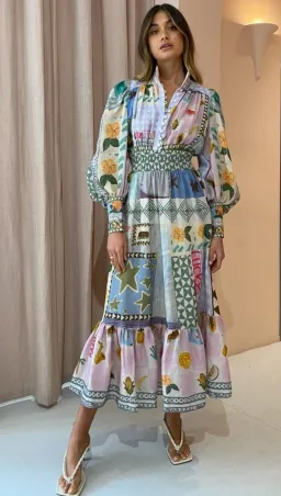 Alemais Emma Gale Shirt Dress Print Size 8 for rent on The Volte - image 3
