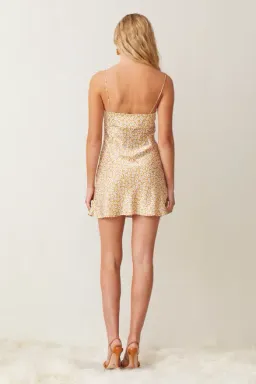 Bec & Bridge Zoe Mini Pleat Silk Dress Floral Size 8 for rent on The Volte - image 3