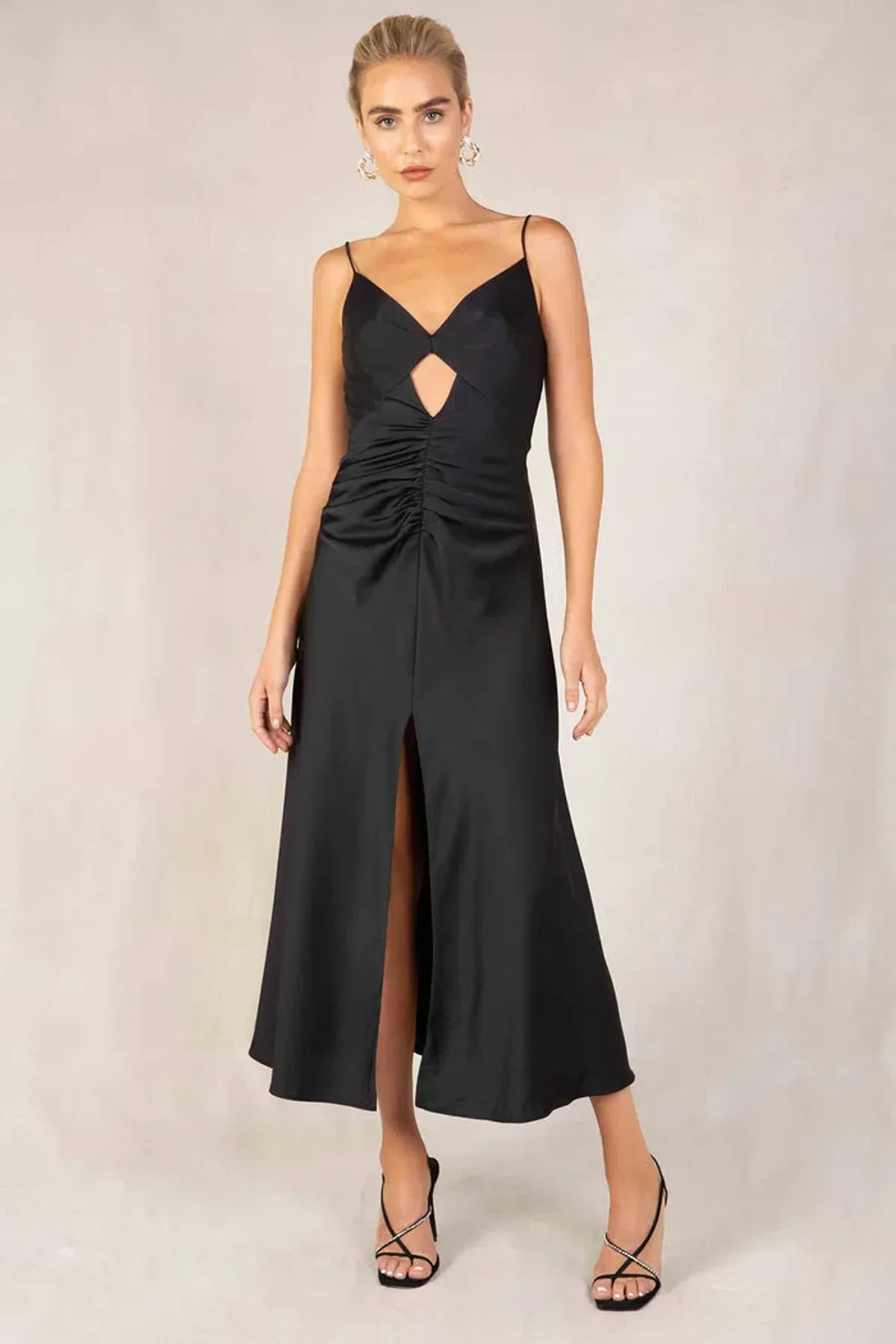 Misha Romancia Midi Dress Black Size 10 - Image 1