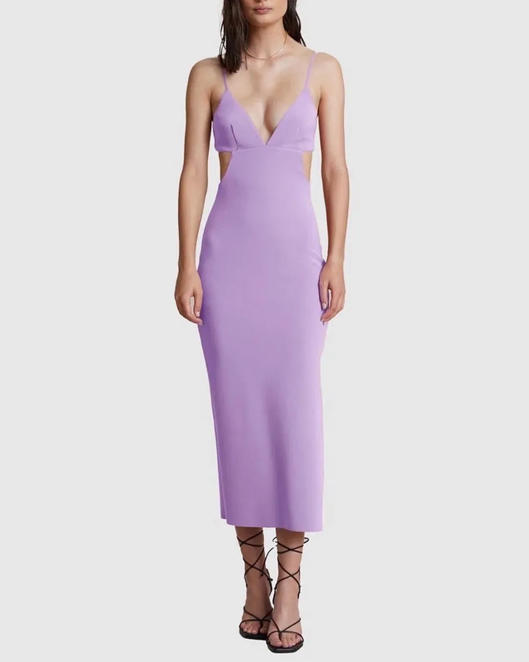 Bec & Bridge Ella Midi Dress Purple Size 10 for rent on The Volte - main image