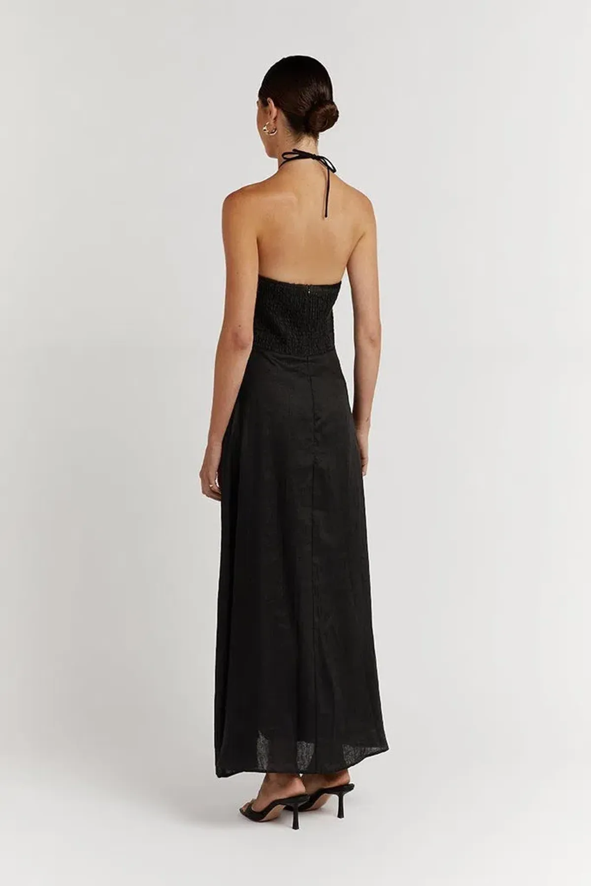 Dissh Flow Halter Midi Dress Black Size 8 - Image 3