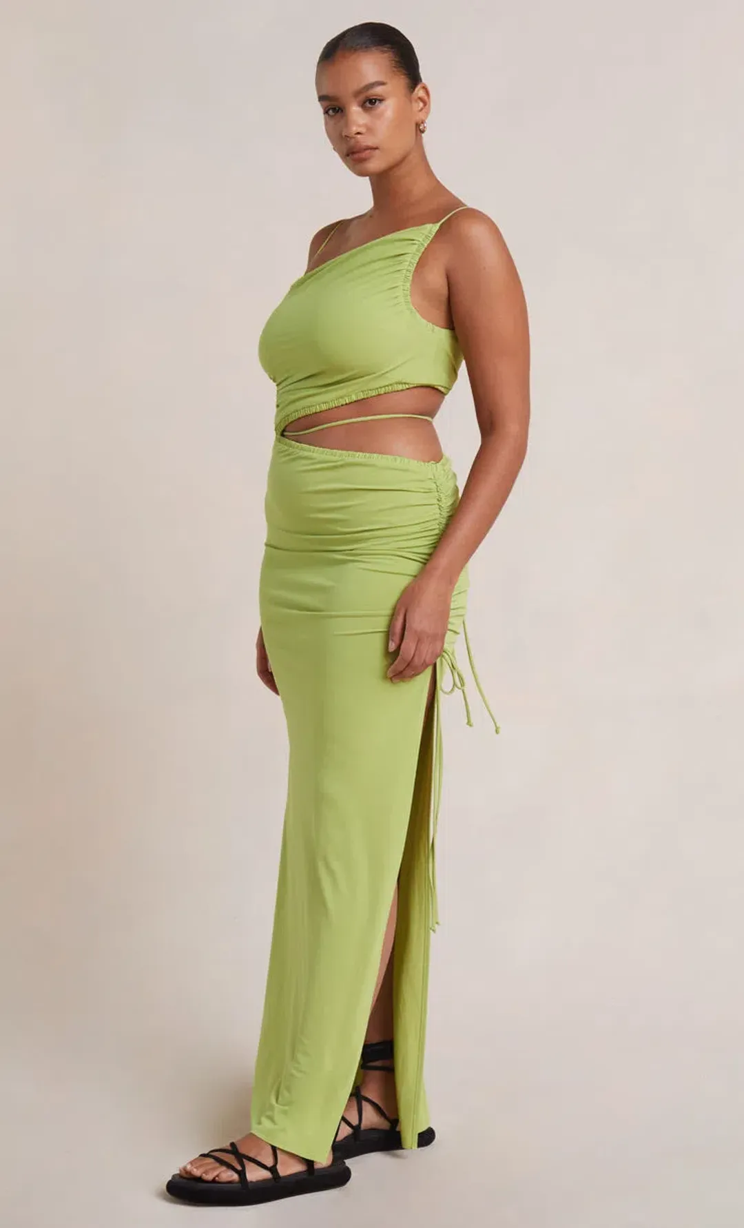 Bec & Bridge Dilkon Maxi Dress Lime Green Size 8 for rent on The Volte - main image