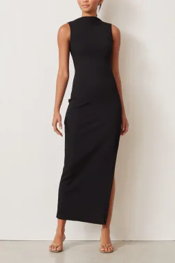 Bec and Bridge Noir Et Blanc Midi Dress Black Size 12 for rent on The Volte - image 1