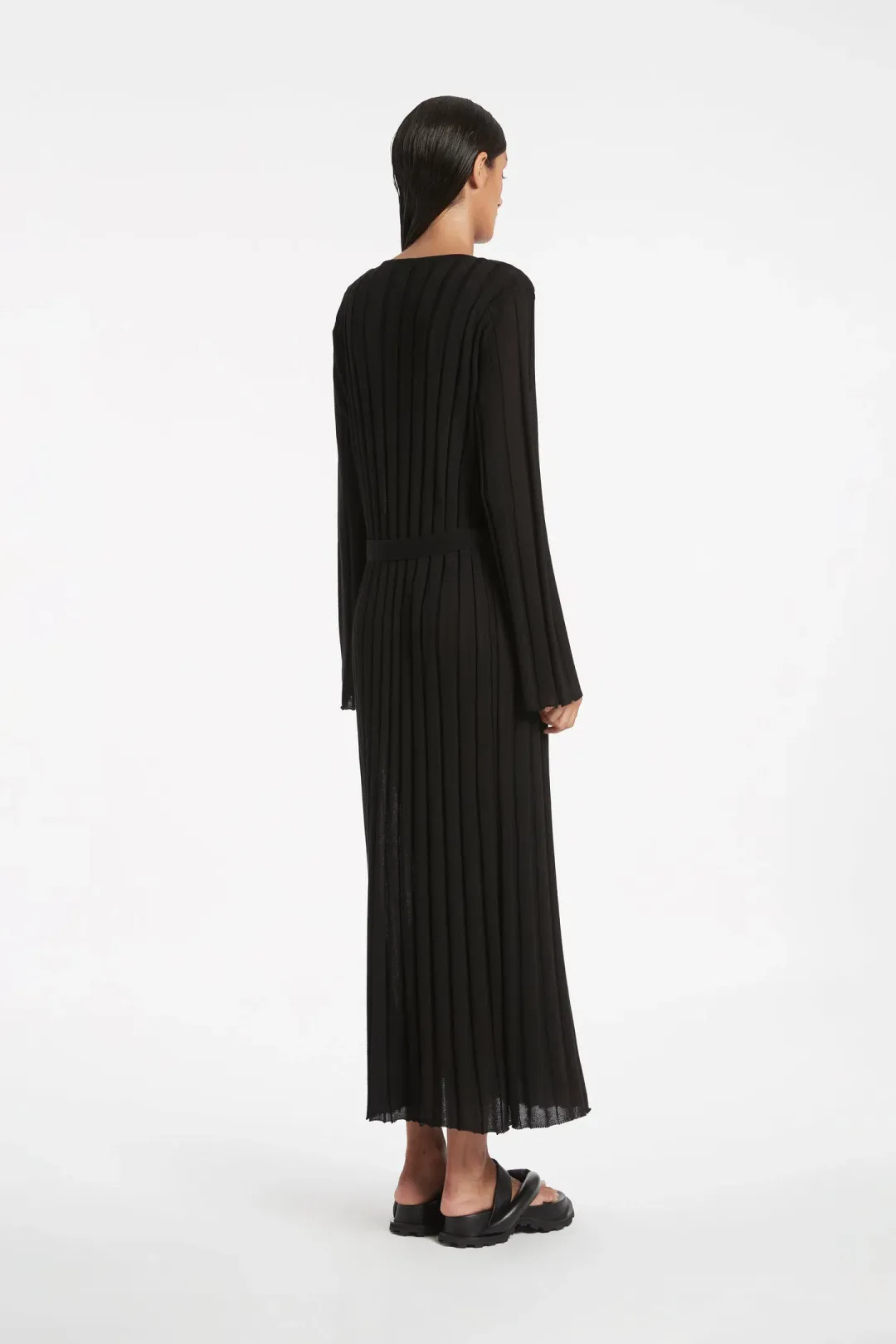 Sir The Label Basile Wrap Dress Black Size 3 / AU 12 for rent on The Volte - main image