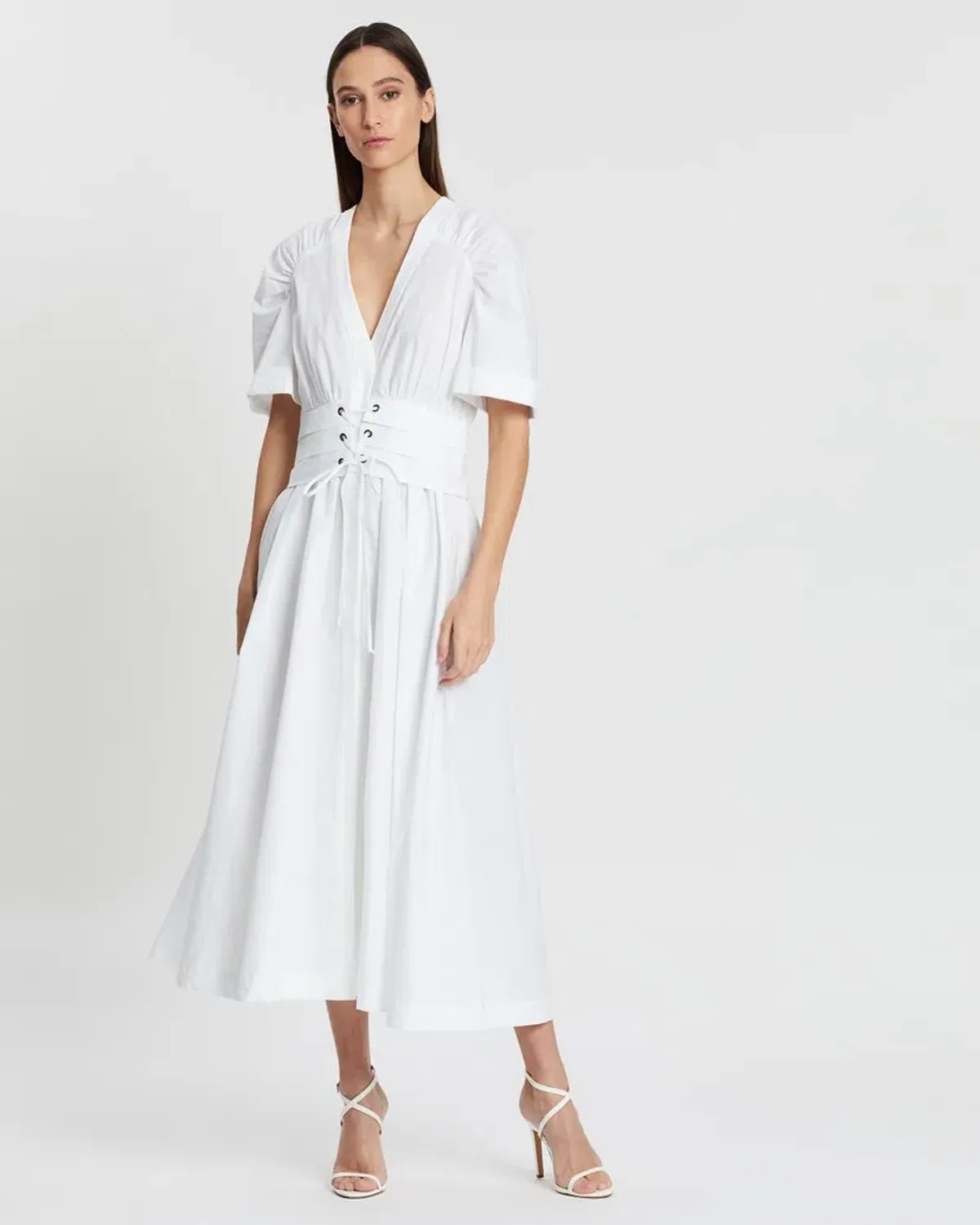 Bec & Bridge Surfari Midi Dress Ivory Size 10 - Image 1