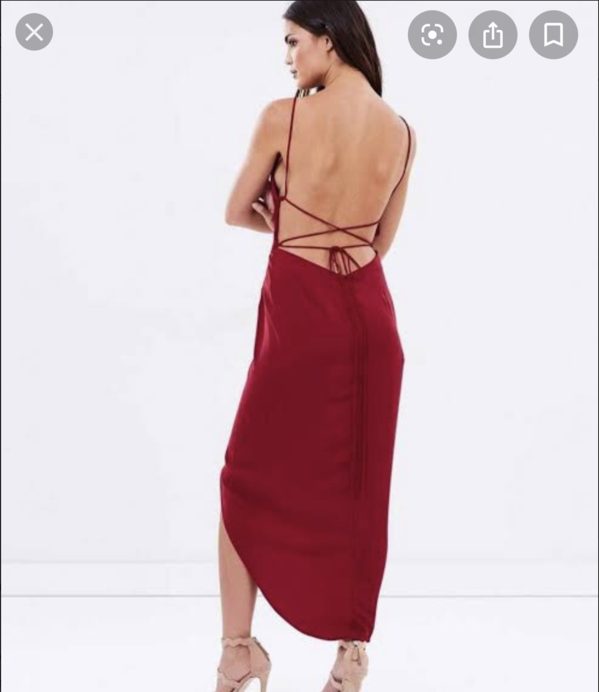 Shona Joy Lace up Cowl Dress Size 10 - Image 2