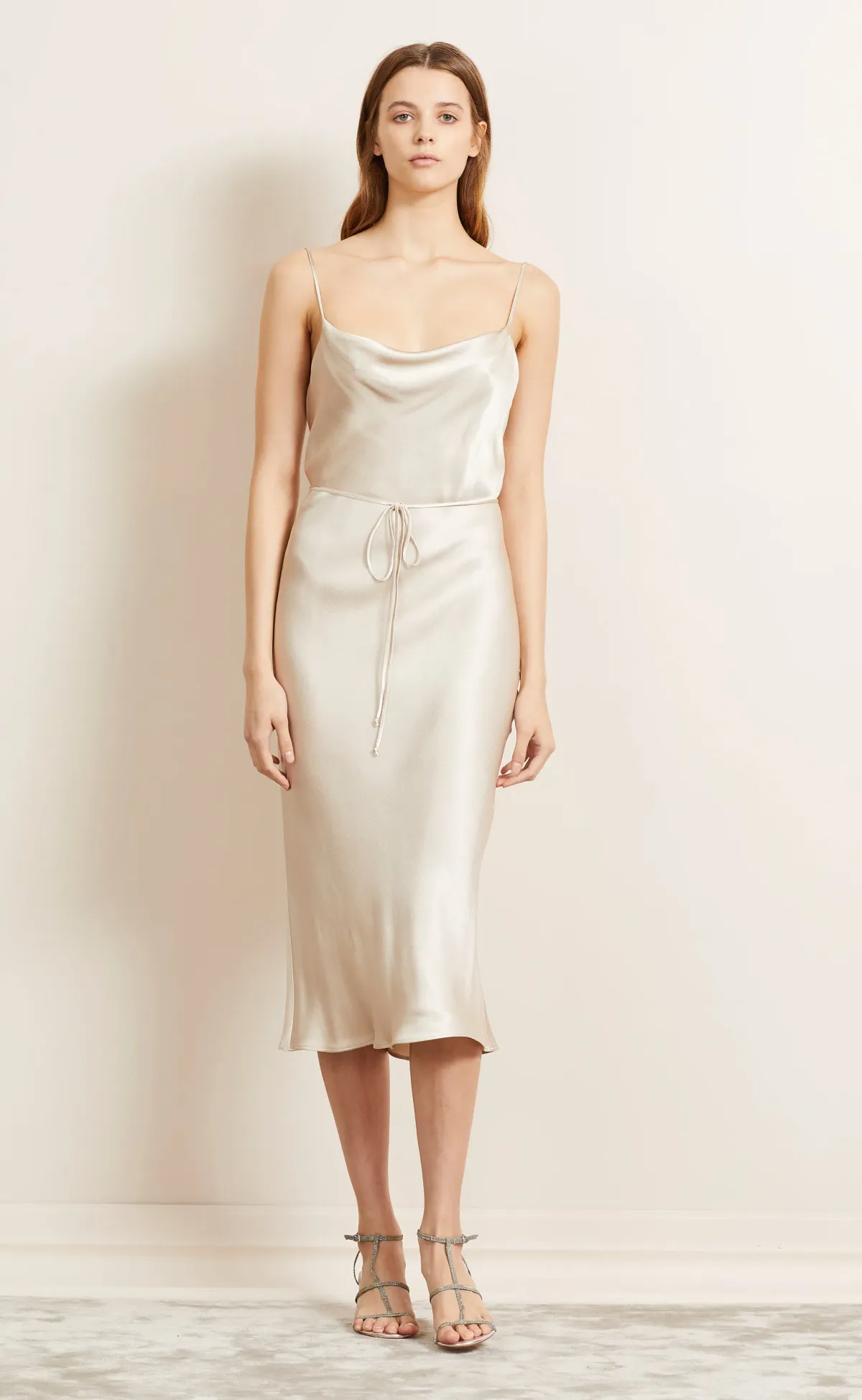 Bec & Bridge Moon Dance Slip Dress Sand Size 6 - Image 4