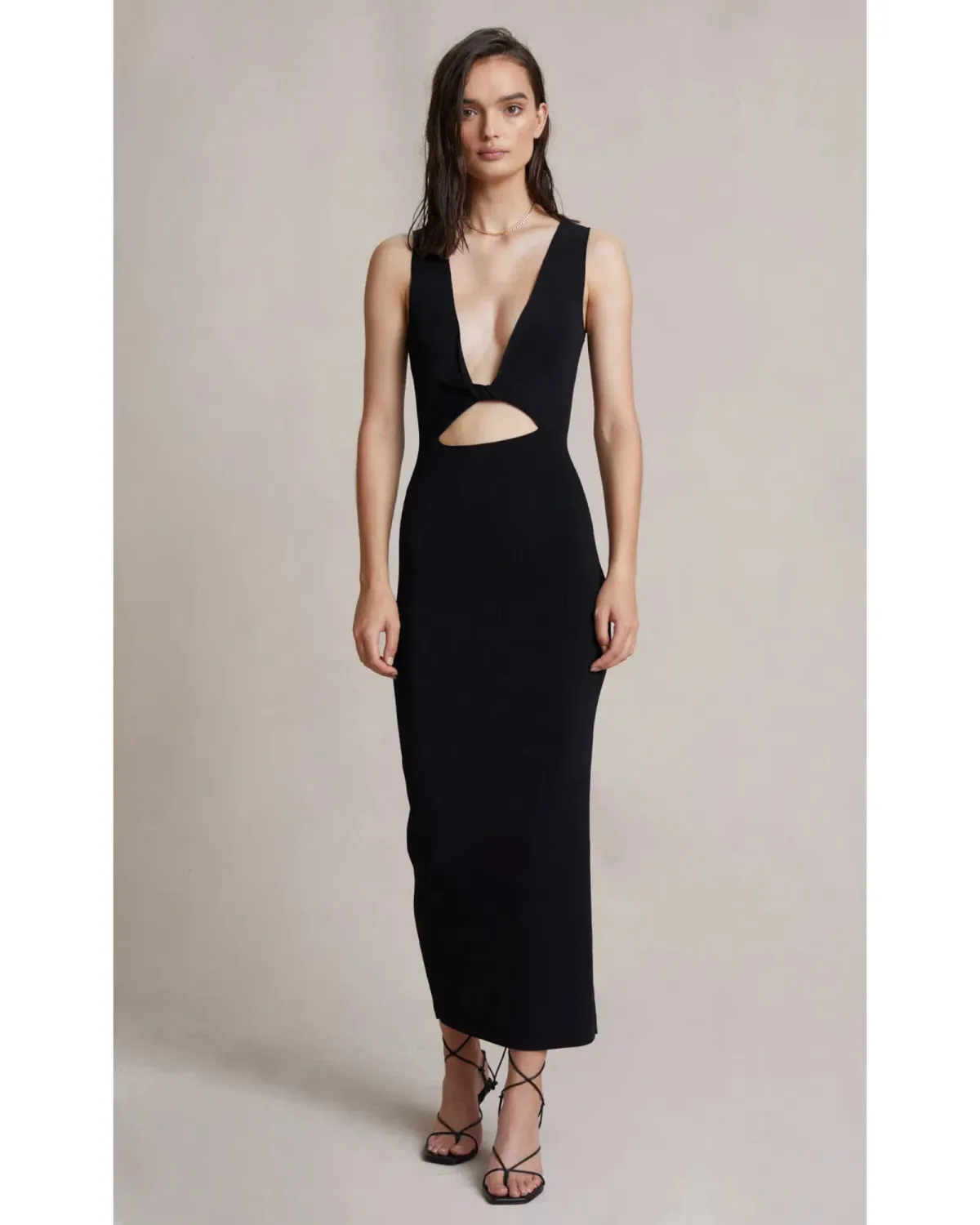 Bec & Bridge Sorbet Summer Midi Dress Black Size AU 8 - Image 1