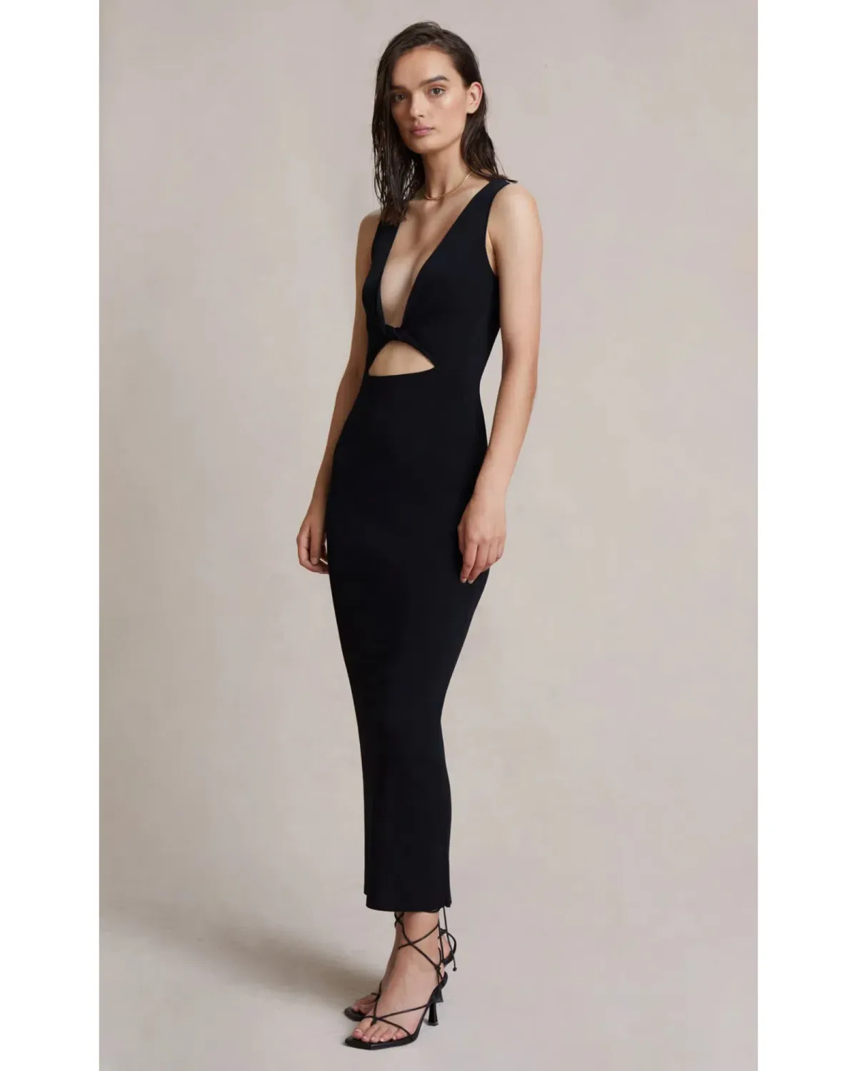 Bec & Bridge Sorbet Summer Midi Dress Black Size AU 8 - Image 2