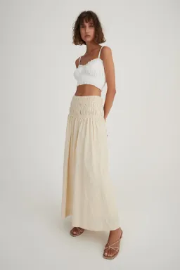 Hansen and Gretel Tully Top & Costello Skirt Set Beige Size 8 for rent on The Volte - image 2