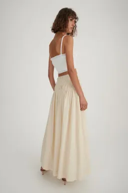 Hansen and Gretel Tully Top & Costello Skirt Set Beige Size 8 for rent on The Volte - image 4