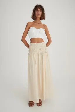 Hansen and Gretel Tully Top & Costello Skirt Set Beige Size 8 for rent on The Volte - image 5