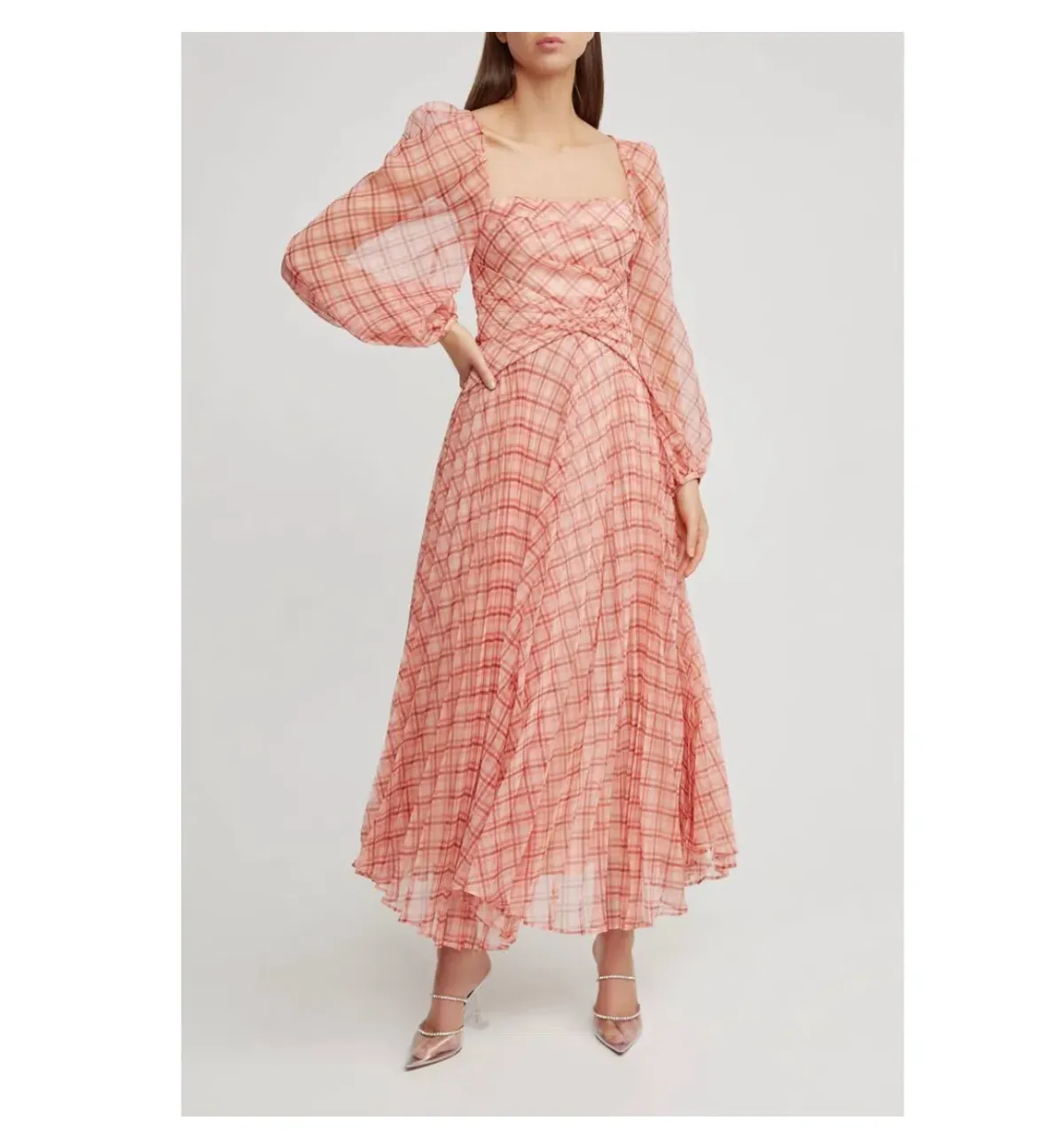 Acler Mattison Dress Peach Size 6 - Image 1