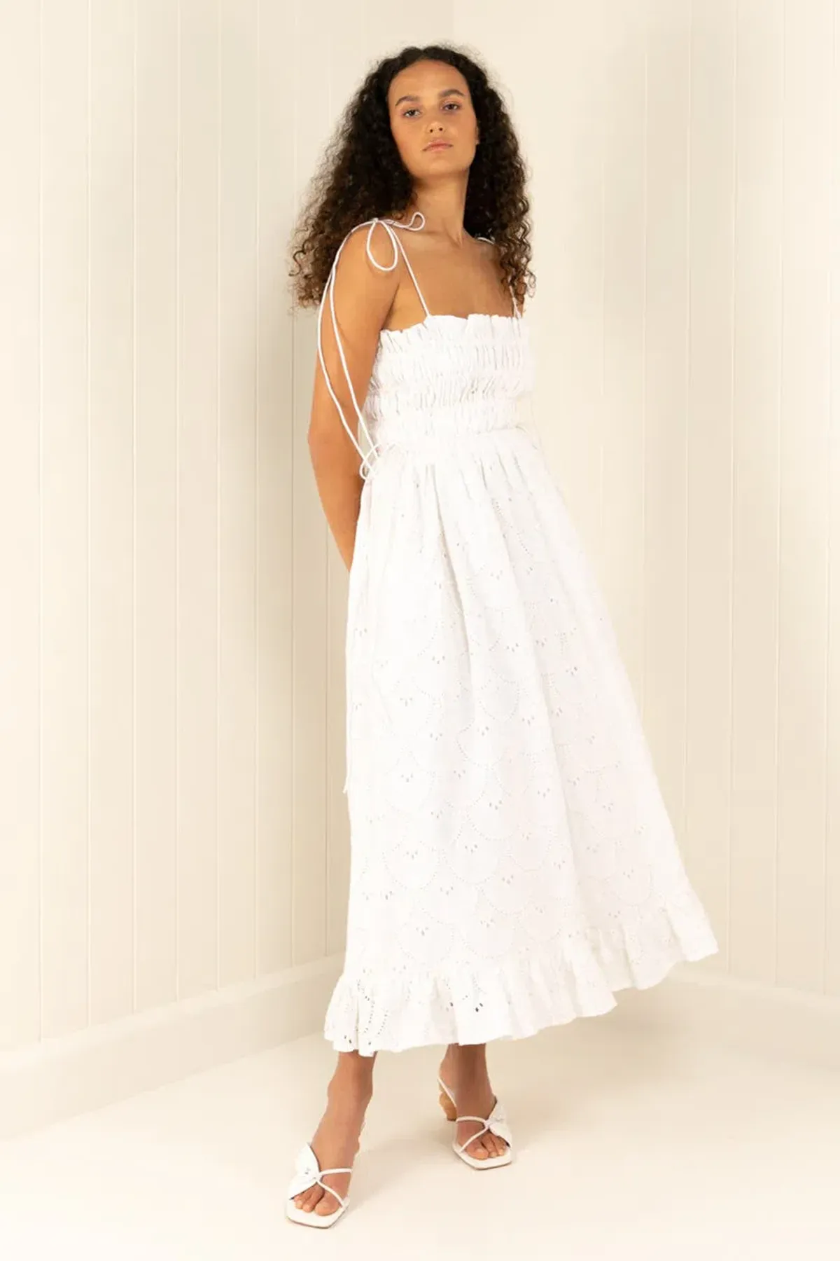 Palm Noosa Sail Away Dress White Size 8 for rent on The Volte - main image