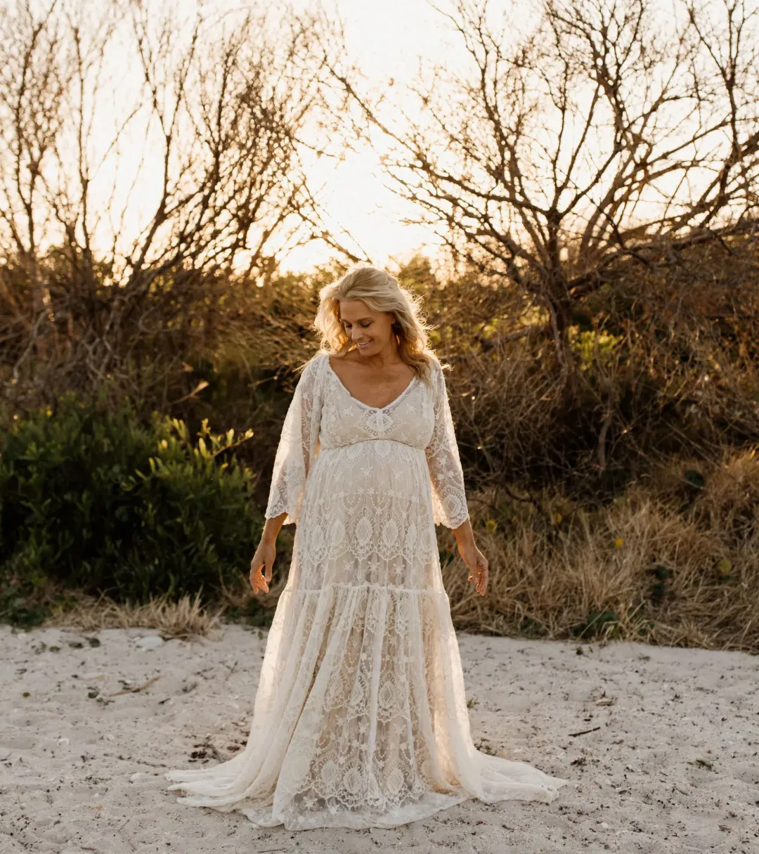 We Are Reclamation Be Love Gown White Size 18 for rent on The Volte - main image