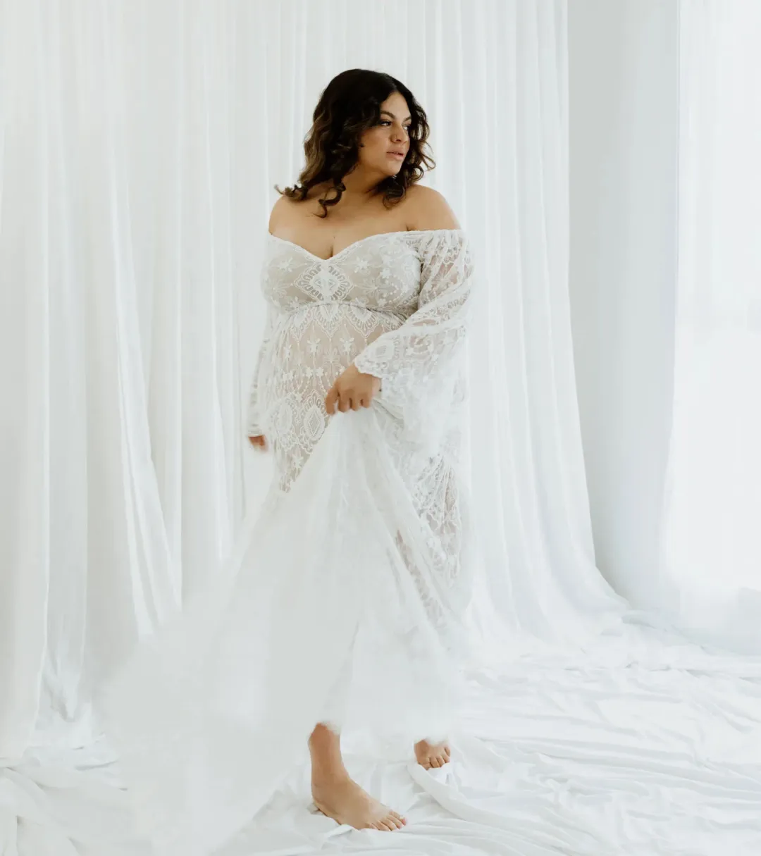 We Are Reclamation Be Love Gown White Size 18 for rent on The Volte - main image