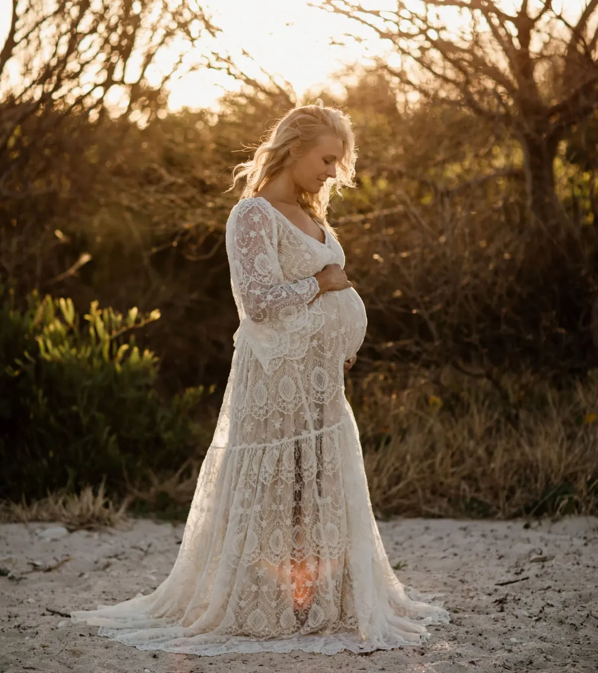 We Are Reclamation Be Love Gown White Size 18 for rent on The Volte - main image