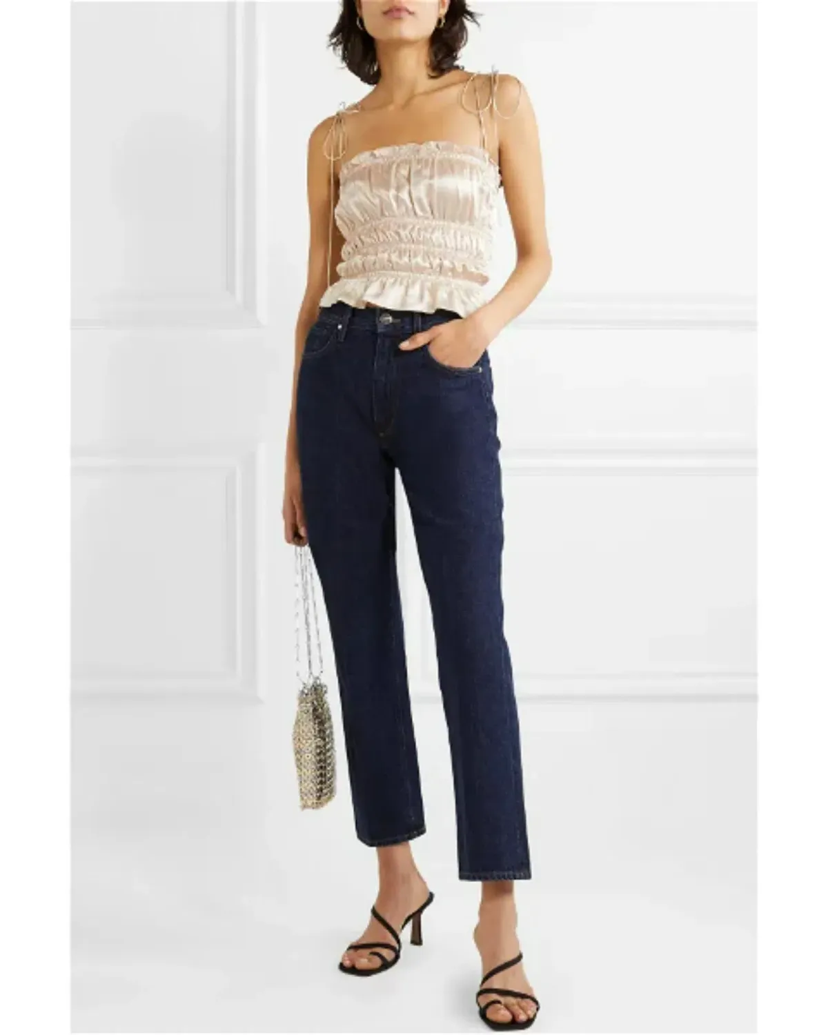 Reformation Viviana Top Cream Size AU 6 for rent on The Volte - main image