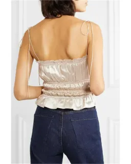 Reformation Viviana Top Cream Size AU 6 for rent on The Volte - image 3