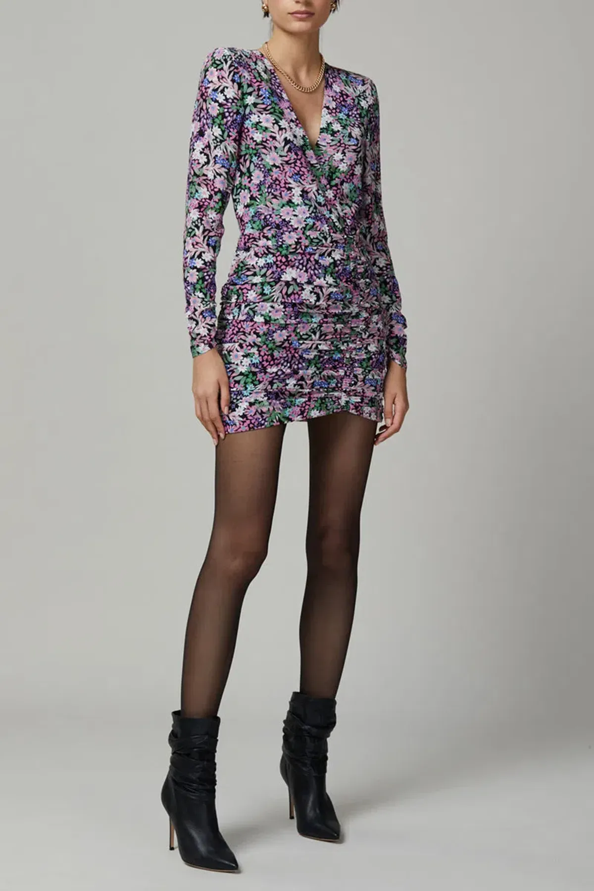 Bec & Bridge Anais Wrap Mini Dress Print Size 8 for rent on The Volte - main image
