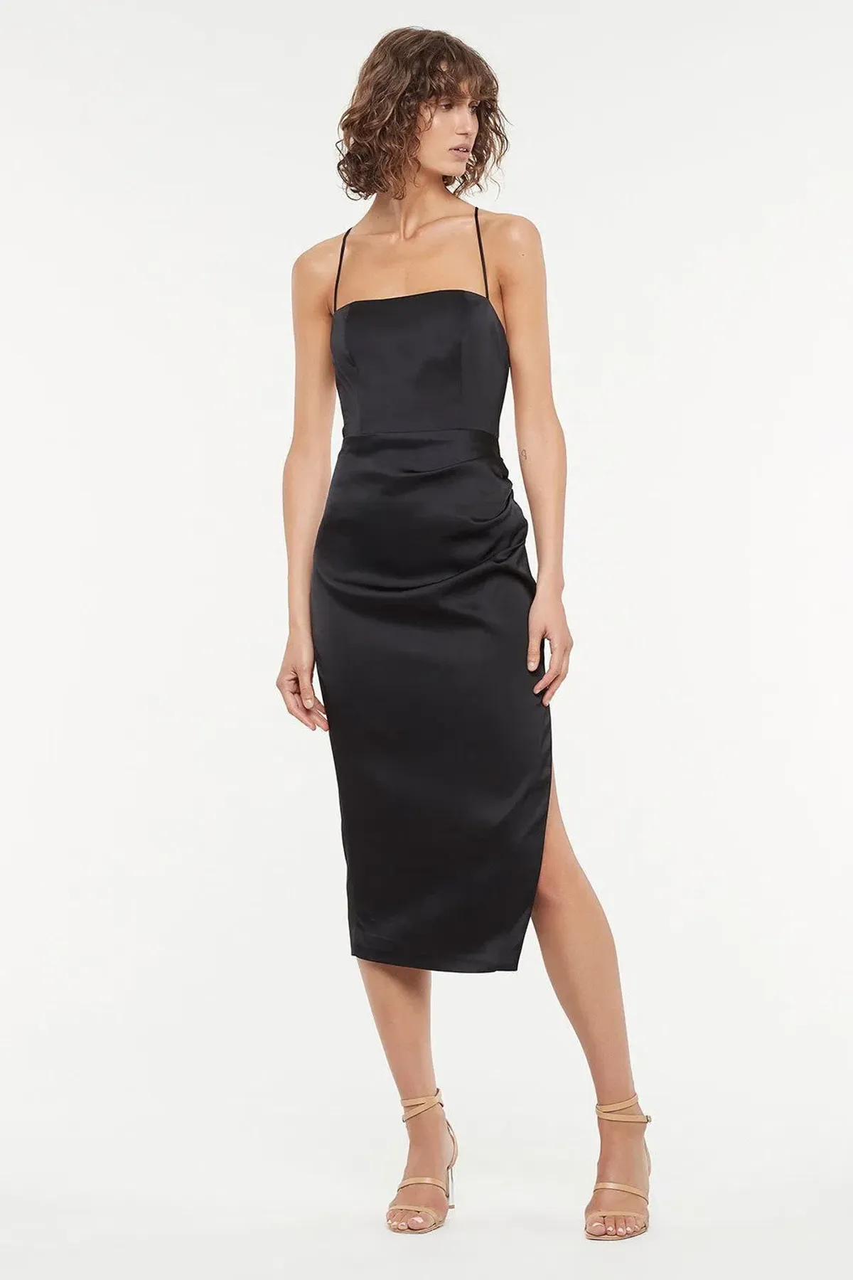 Manning Cartell Miami Heat Midi Backless Dress Black Size 12 - Image 1