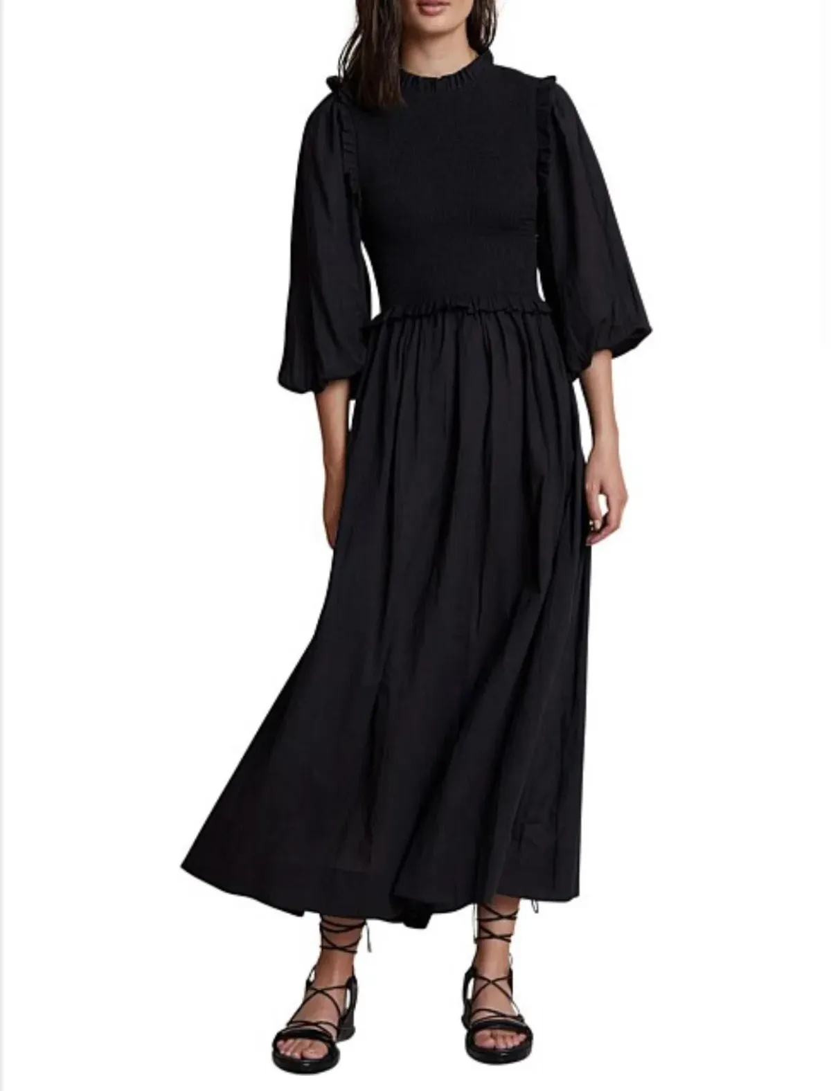 Bec & Bridge Willow Canyon Midi Dress Black Size 12 - Image 1