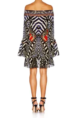 Camilla Louwalan Tales A Line Frill Dress Print Size 12 for rent on The Volte - image 2