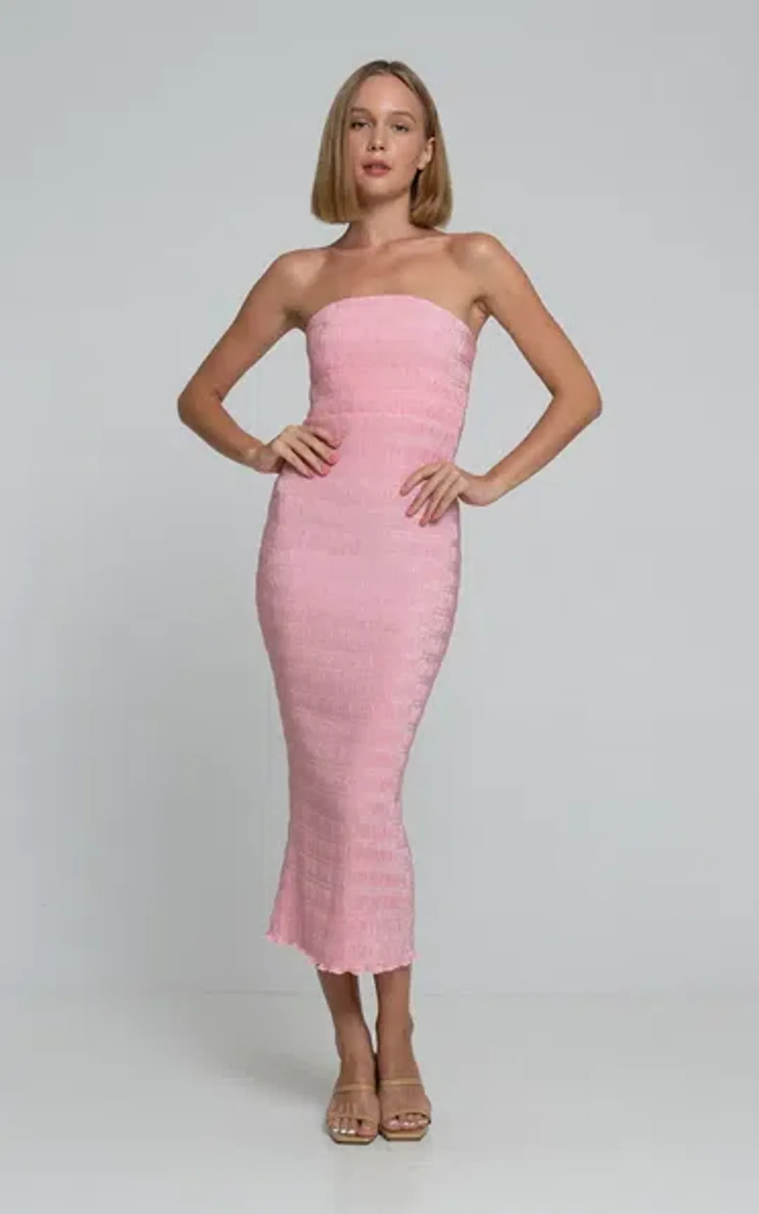 L'idee Aurore Gown Pink Size 8 for rent on The Volte - main image