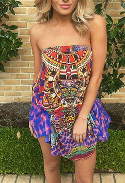 Camilla Rainbow Warrior Strapless Dress size 10 for rent on The Volte - image 2