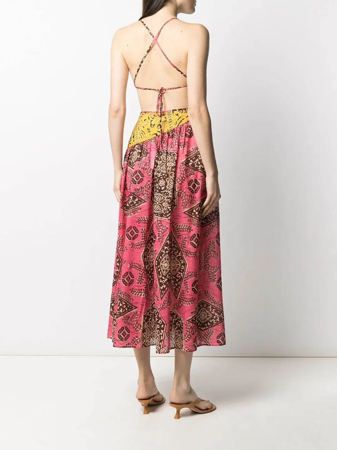 Zimmermann Lulu Asymmetric Dress Print Size 6 for rent on The Volte - main image