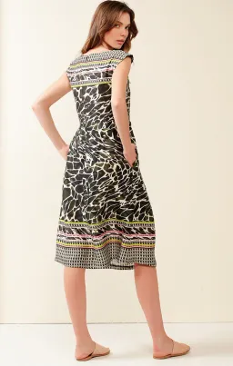 Sacha Drake Mt Cootha Cotton Cap Sleeve V Neck Dress Print Size 16 for rent on The Volte - image 2