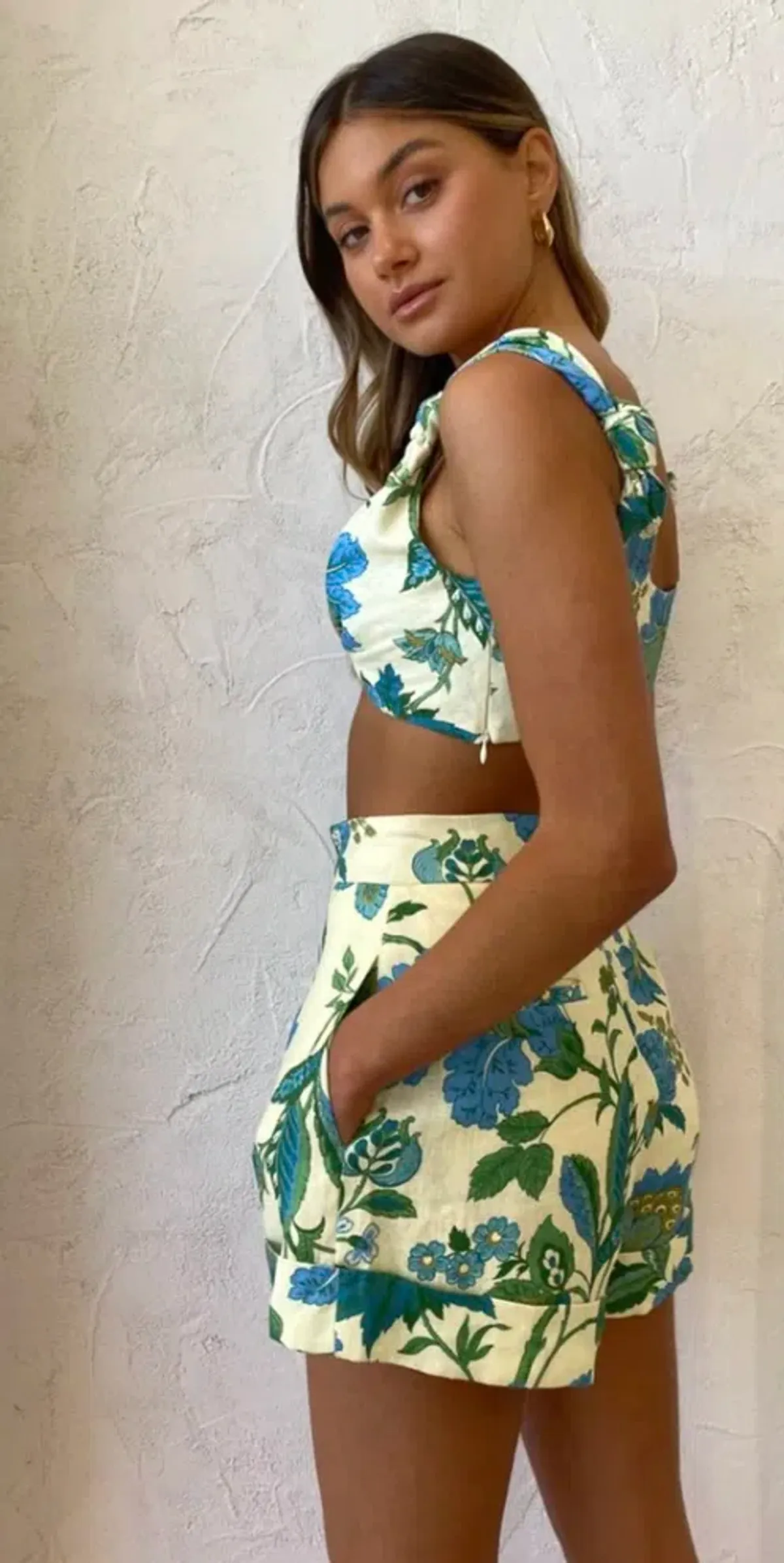 Sir The Label Alexandre Knot Bralette Size 8 and Short Size 10 Set Print - Image 4