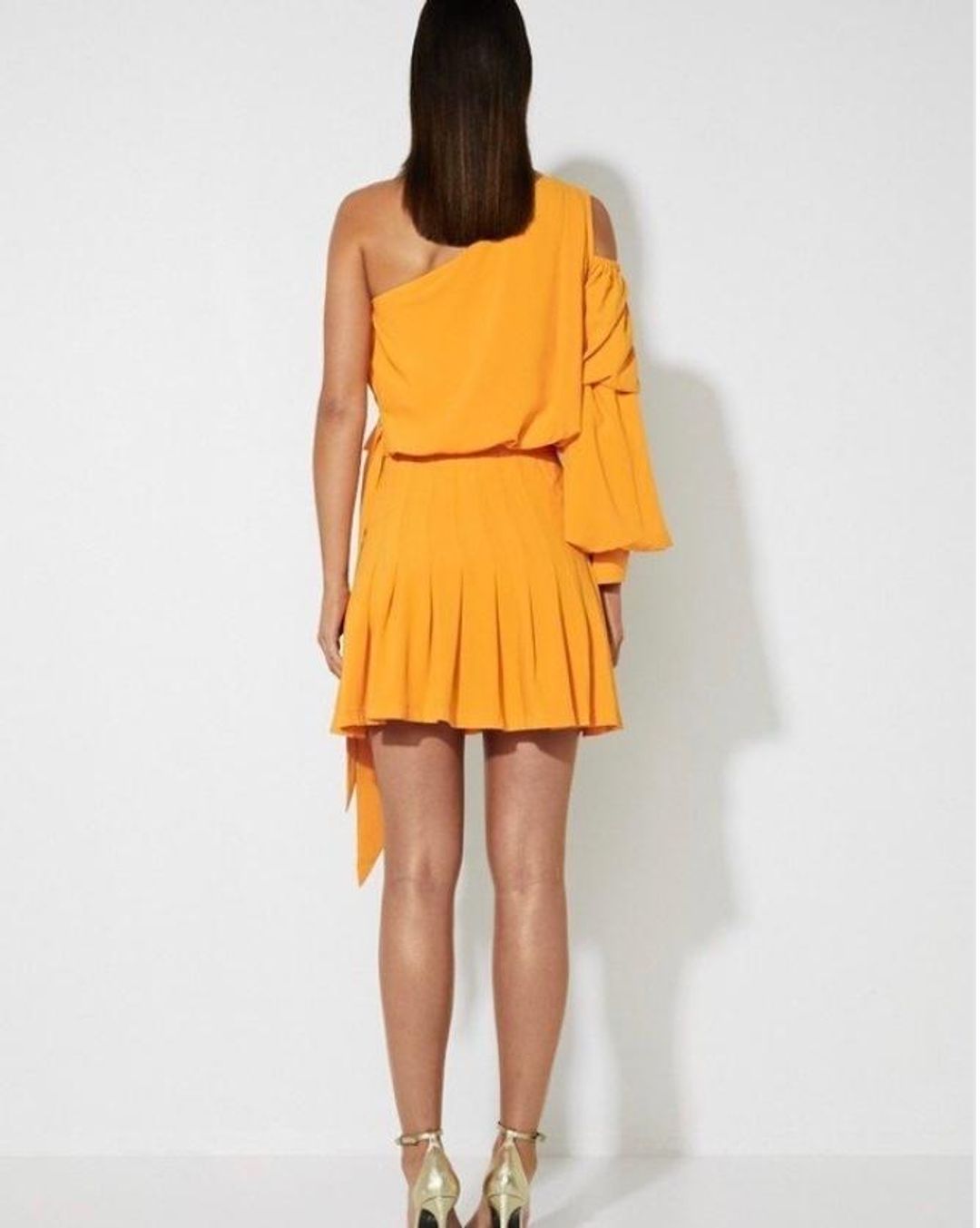 Mossman Self Centered Mini Dress Yellow Size 10 for rent on The Volte - main image