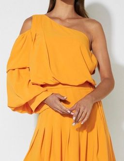 Mossman Self Centered Mini Dress Yellow Size 10 for rent on The Volte - image 2