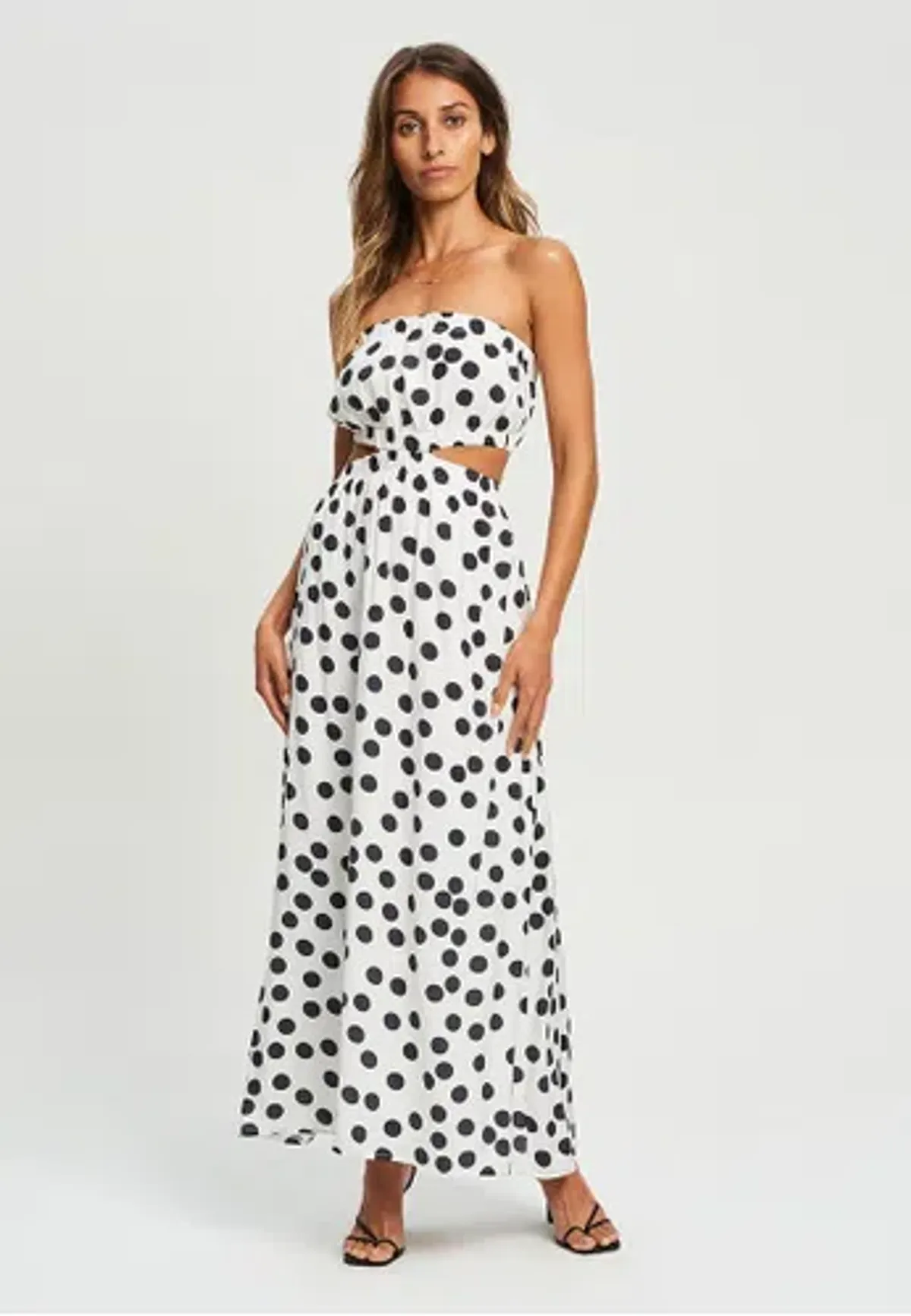 St Mrlo Blaire Midi Dress Print Size 10 - Image 1