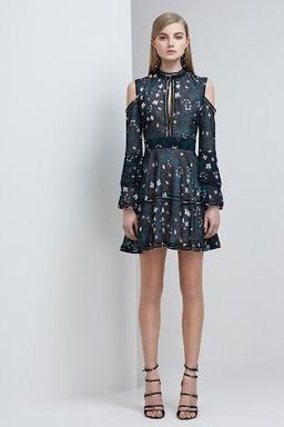 Keepsake Night Dance LS mini dress size 8 for rent on The Volte - image 2