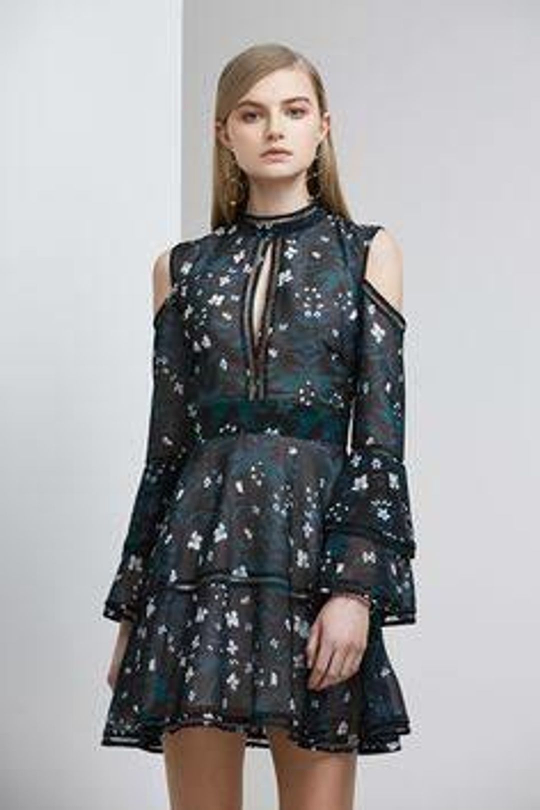 Keepsake Night Dance LS mini dress size 8 for rent on The Volte - main image