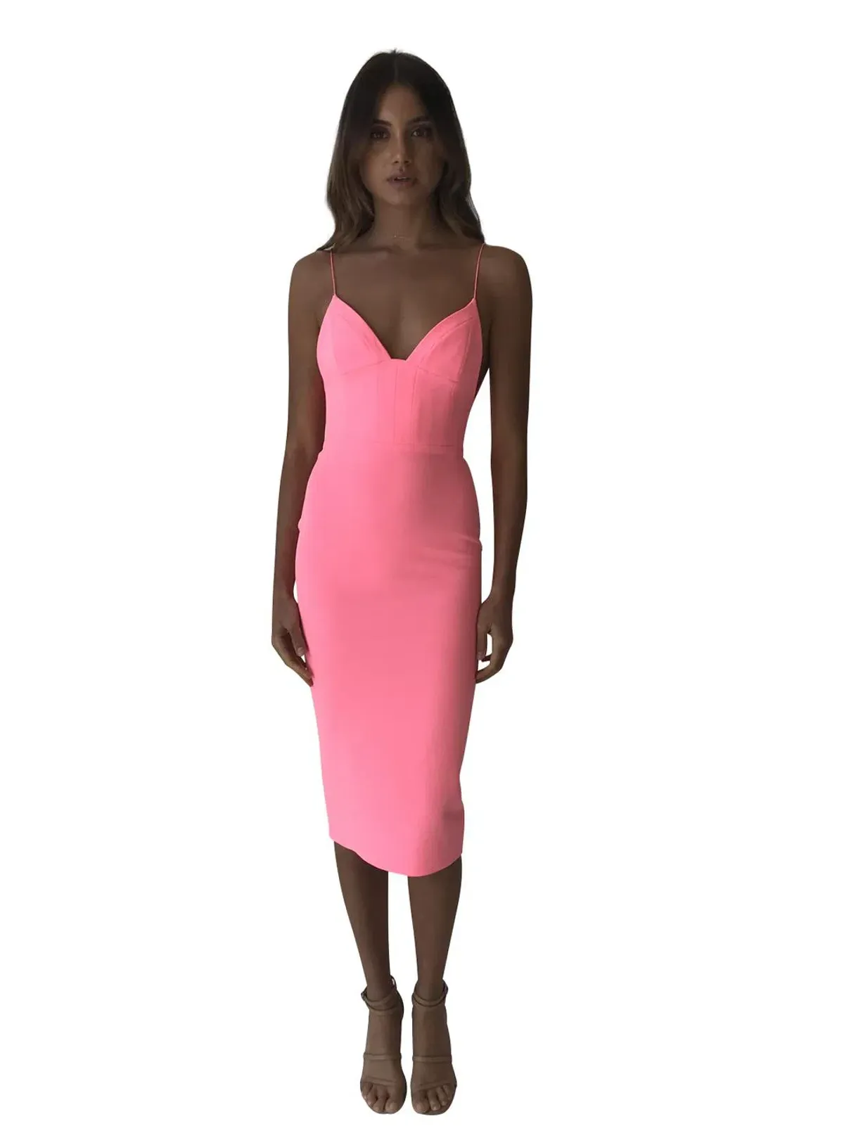 Alex Perry Ivy Dress Pink Size 8 - Image 1