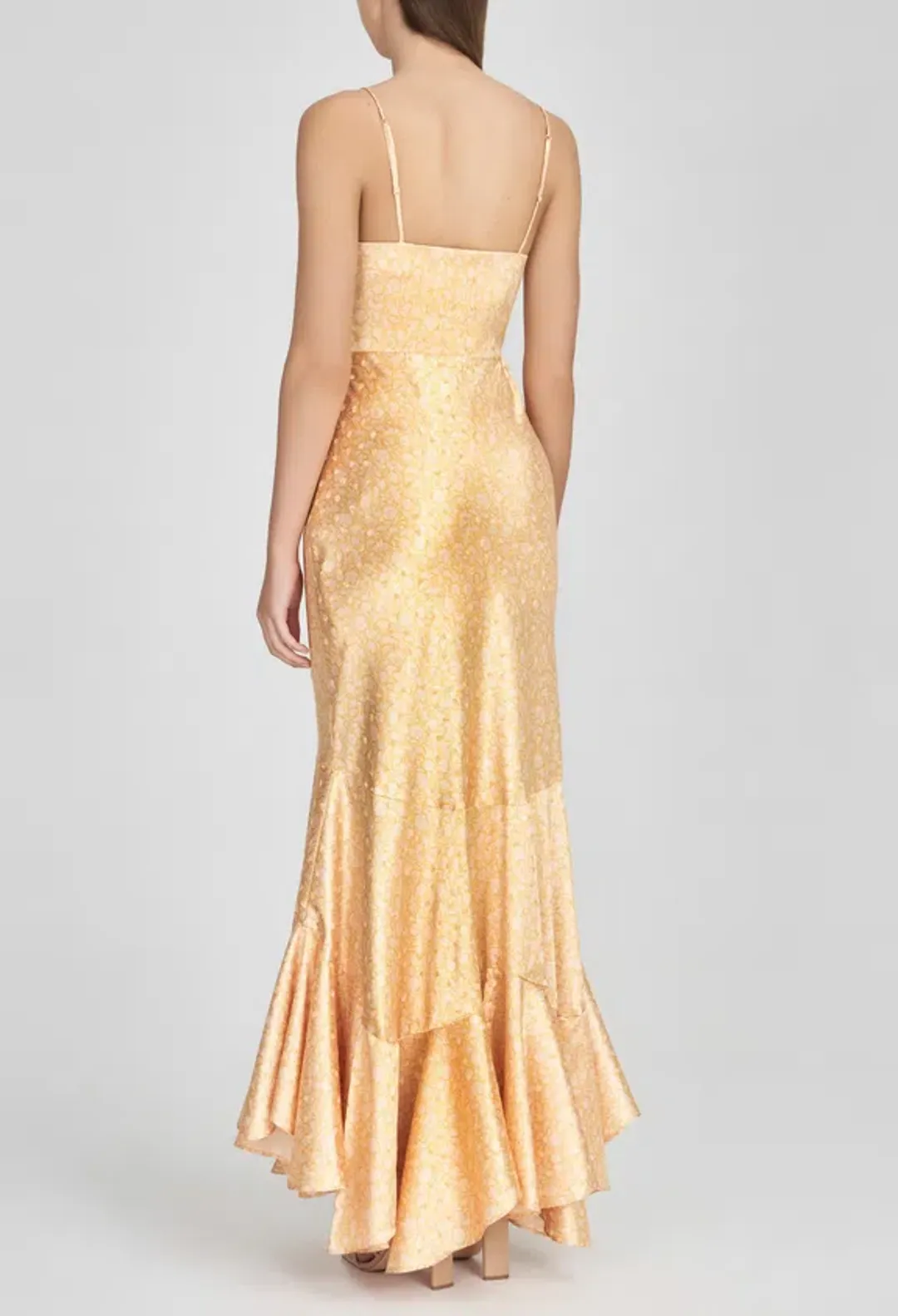 Significant Other Sofia Dress in Champagne Pansy Yellow Size 10 for rent on The Volte - main image