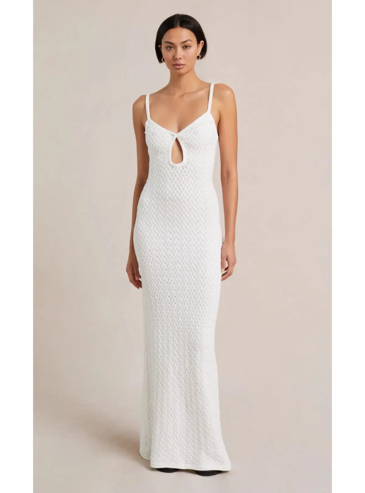 Bec & Bridge Effie Knit Key Dress White Size AU 6 - Image 1