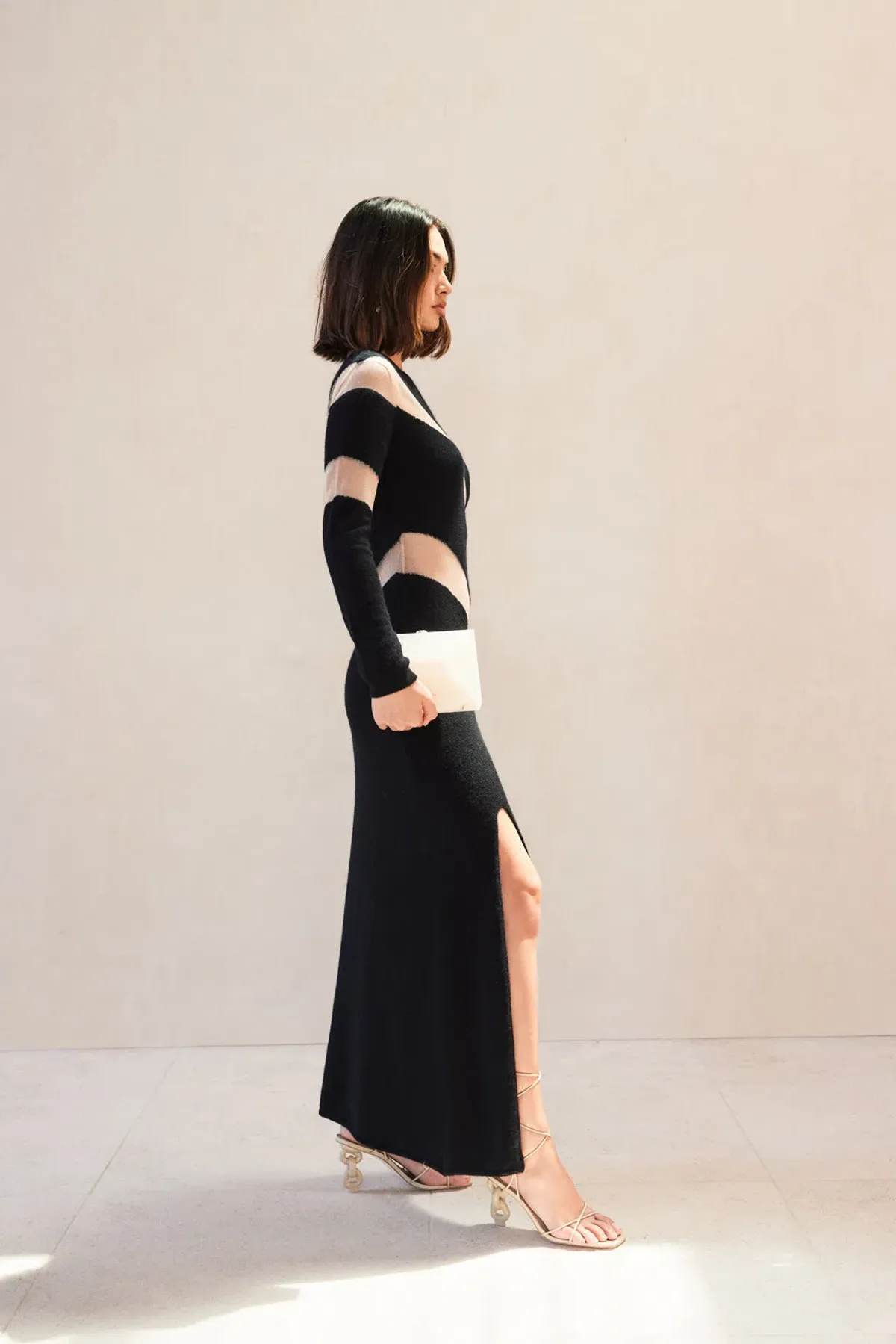 Cult Gaia Nessa Knit Dress Black Size 8 - Image 3