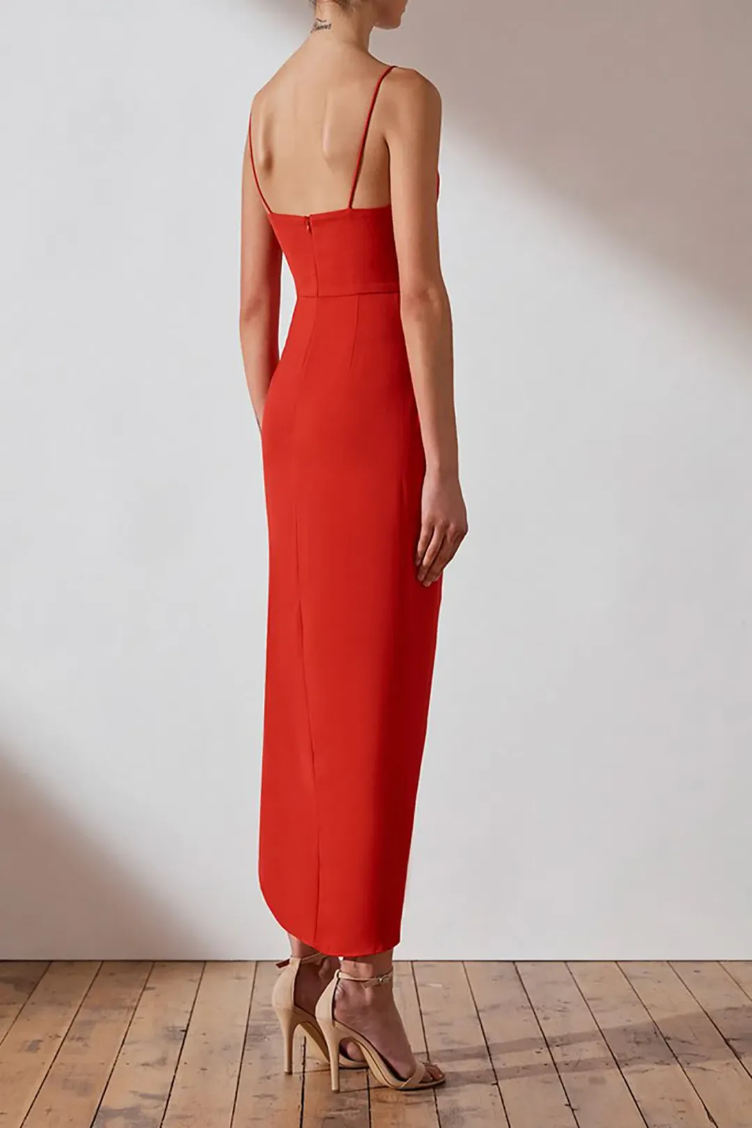 Shona Joy Core Cocktail Dress Red Size 10 for rent on The Volte - main image