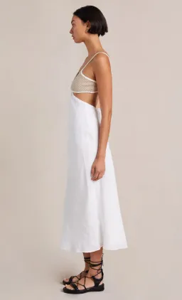 Bec & Bridge Demi Midi Dress Ivory Size 8 for rent on The Volte - image 2