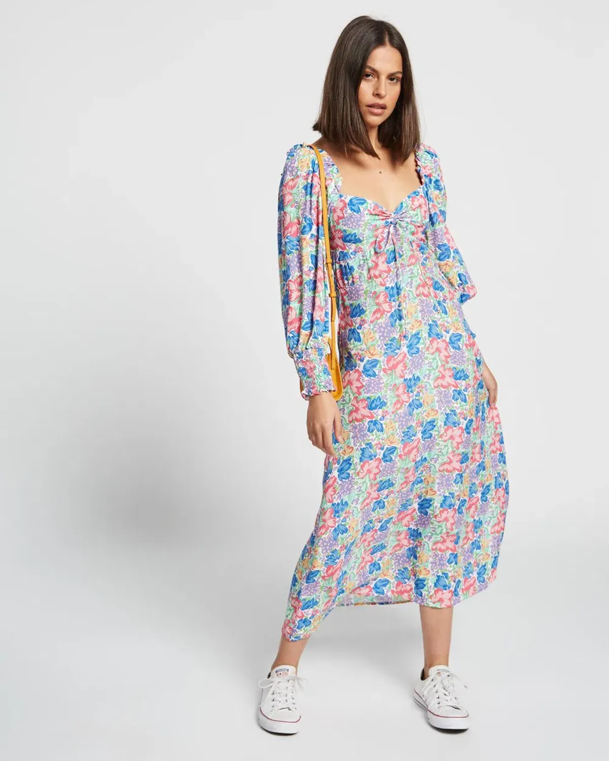 Faithfull the Brand The Mathilde Midi Dress Jemima Floral Size 14 - Image 4
