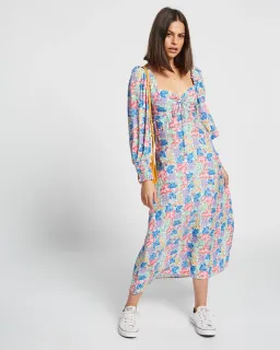 Faithfull the Brand The Mathilde Midi Dress Jemima Floral Size 14 for rent on The Volte - image 4