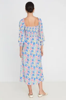 Faithfull the Brand The Mathilde Midi Dress Jemima Floral Size 14 for rent on The Volte - image 3