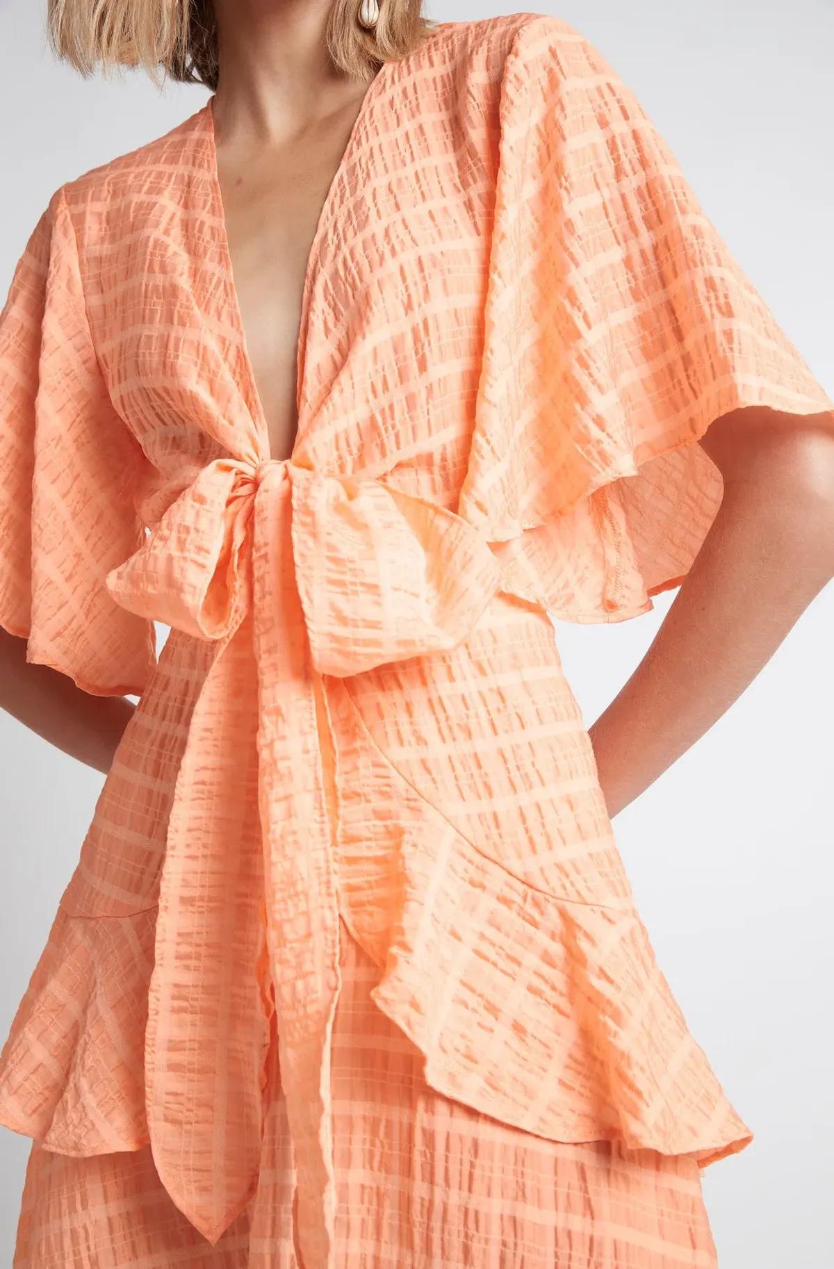 Sheike Tea Party Dress Orange Size 8 - Image 4