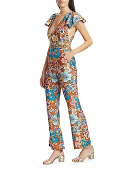 Dodo Bar Or Jenny Jumpsuit Print Size 8 for rent on The Volte - image 1