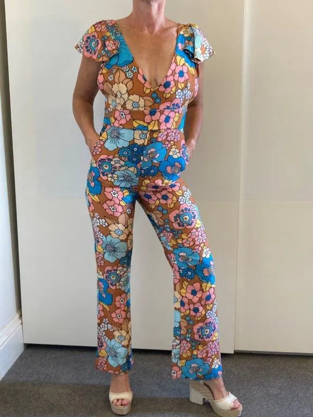 Dodo Bar Or Jenny Jumpsuit Print Size 8 for rent on The Volte - main image