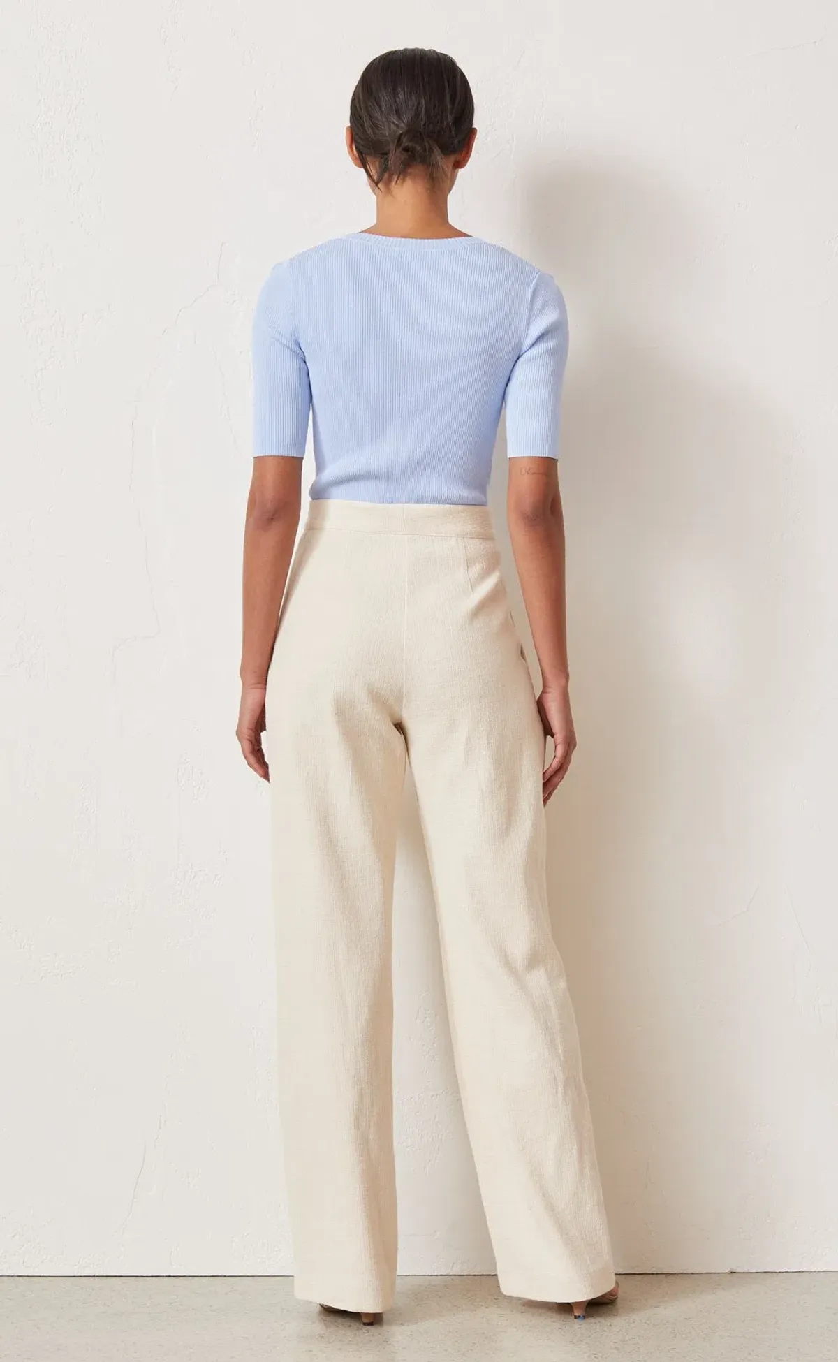 Bec & Bridge Astrid Knit Tee and Anika Pants Set Blue Size 10 - Image 2